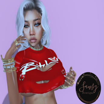 Second Life Marketplace - -S- Layla - Top_ Red B